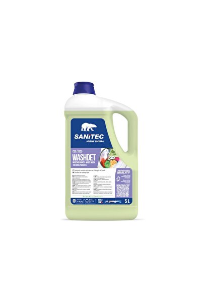 SANITEC Detergent lichid de rufe 5000 g pentru mașina de spălat, mosc alb