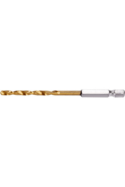 yato Hex Drill Bit for Steel, Steel/Titanium, Gold, 4.0 mm