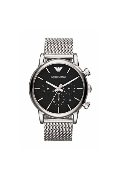 Emporio Armani Classic Watch Ρολόι Χρονογράφος Μπαταρίας με Ασημί Μεταλλικό Μ...