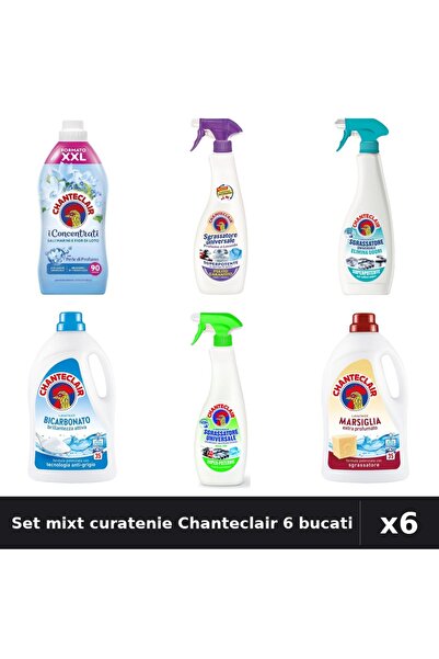 Chanteclair Set 6 Curatenie - Detergent, Degresant, Balsam 1575ml-1800ml-600ml