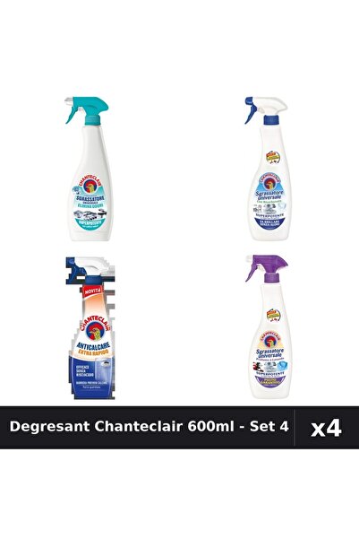 Chanteclair Set 4 Degresant Universal 600ml - Anti-Miros, Bicarbonat, Lavanda...