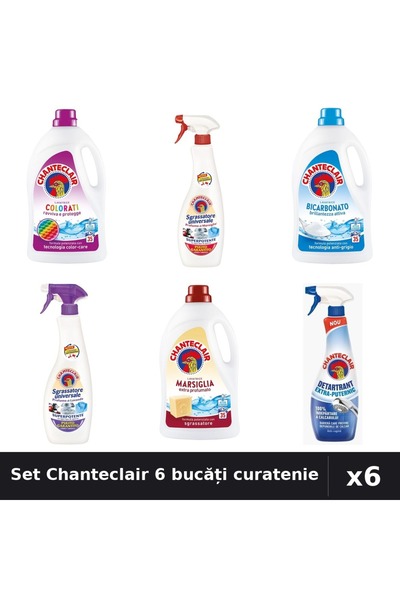 Chanteclair Set 6 Detergent și Degresant - 1575ml, 600ml, 625ml - Curatenie C...