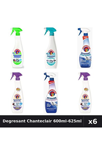 Chanteclair Set 6 Degresant Universal 600ml-625ml - Lămaie, Lavandă, Mosc, An...