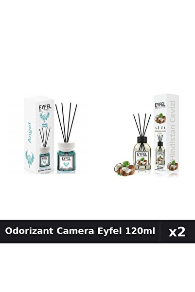 Eyfel Set 2 Odorizant Camera cu Betisoare - Angel, Nuca De Cocos, 120ml