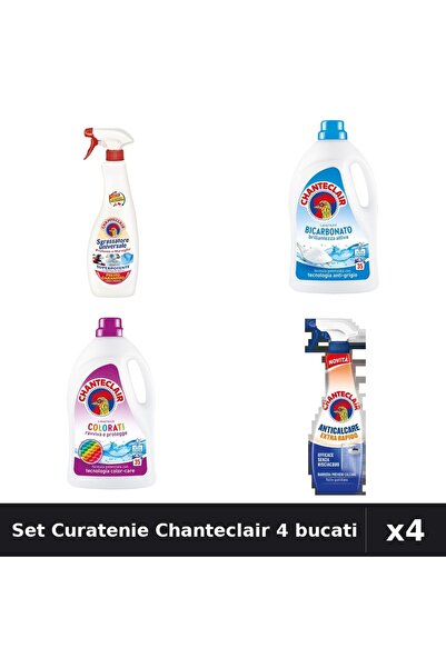 Chanteclair Set 4 Detergent și Degresant - 1575ml, 600ml, 625ml - Bicarbonat,...