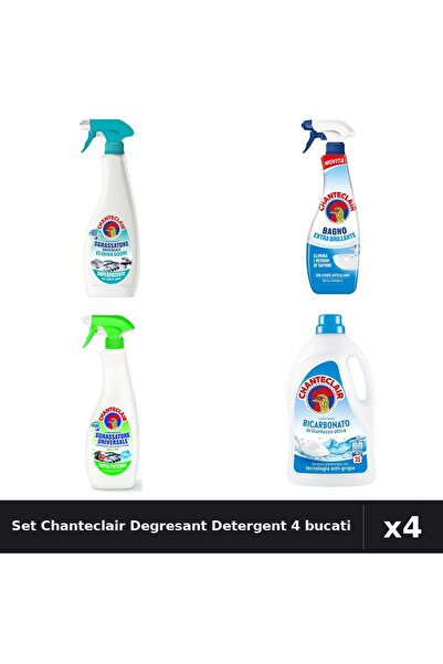 Chanteclair Set 4 Degresant și Detergent 600ml-625ml-1575ml - Curatenie Casa