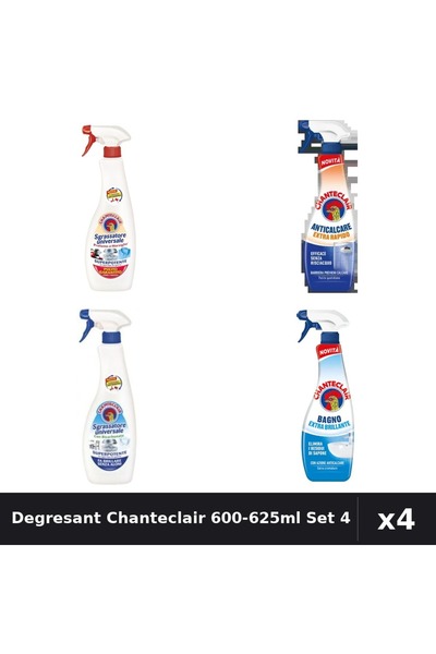 Chanteclair Set 4 Degresant Universal 600-625ml - Marsilia, Bicarbonat, Extra...