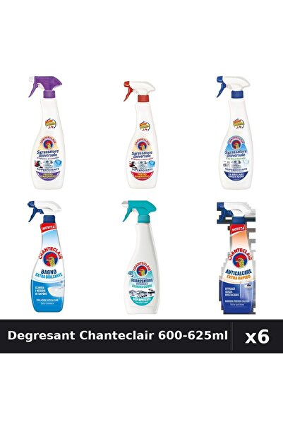Chanteclair Set 6 Degresant Universal 600-625ml - Lavanda, Marsilia, Bicarbon...