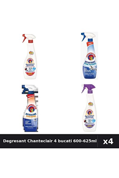Chanteclair Set 4 Degresant Universal 600ml-625ml - Marsilia, Mosc Alb, Extra...
