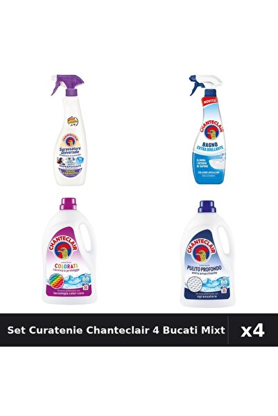 Chanteclair Set 4 Degresant și Detergent 600ml-1575ml - Lavanda, Color, Antic...
