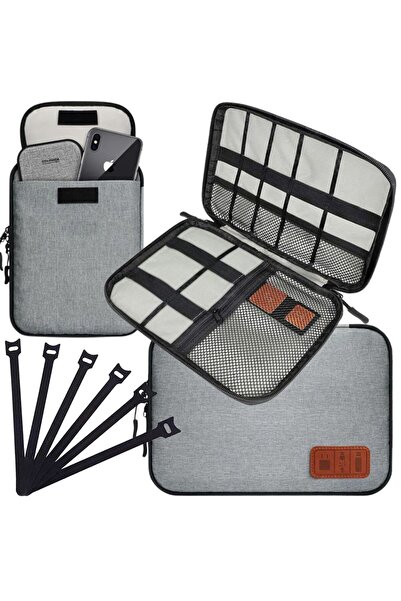 Mardil Geanta Organizator Voiaj Pentru Cabluri Si Accesorii, Ideala Pentru Ca...
