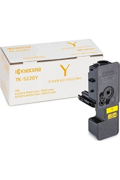 KYOCERA TK-5220Y Γνήσιο Τόνερ Εκτυπωτή Λέιζερ Κίτρινο 1200 Σελίδες (1T02R9ANL1)