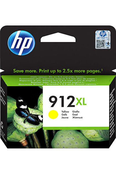 HP 912XL Γνήσιο Μελάνι Εκτυπωτή InkJet Κίτρινο (3YL83AE)