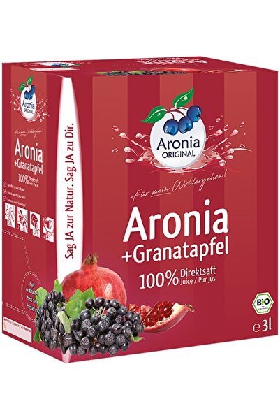 Aronia Original Suc pur organic de aronia cu rodie, 3L