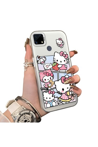 ucuc Realme C15/C25/C25S Compatible Stylish Cartoon Printed Shockproof Case