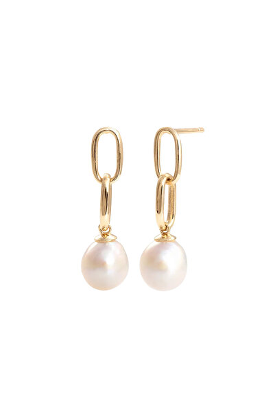 Lisa&Co. Gold Earrings Links&Pearls