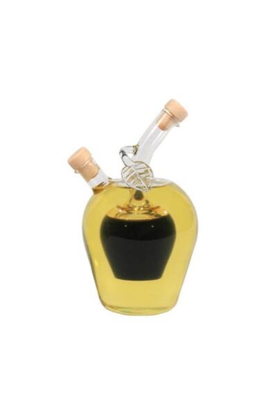 Btc Glass Design Dozator de ulei și oțet cu design măr, 350 ml