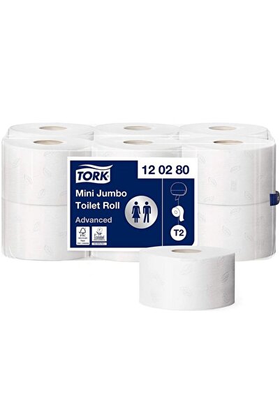NB_CLEANING Hârtie igienică albă MINI JUMBO cu 2 straturi 170M 12/SET TORK