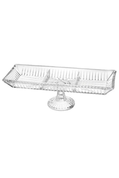 Osena Platou dreptunghiular din sticla cu 3 compartimente Deco Art, Dimensiun...