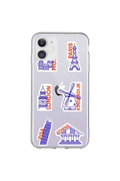 Other Apple iPhone 12 Pisa Athens Transparent Silicone TPU Θήκη