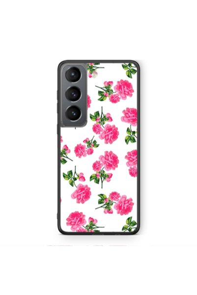Other Samsung S21 Roses White Black Glossy Θήκη