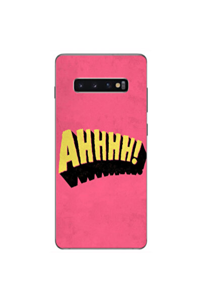 Other Samsung S10 Plus Ahhhh Transparent Silicone TPU Θήκη