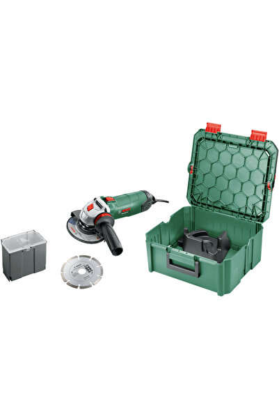 Bosch Polizor unghiular PWS 850-125 + SystemBox (verde/negru, 850 wați)