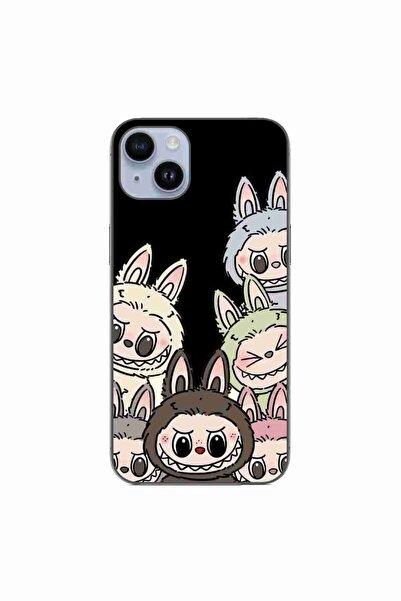 OEM Husa compatibila cu Apple iPhone 15 Plus Silicon Gel Tpu Model Labubu Pat...