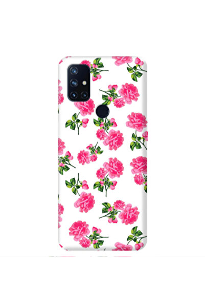 Other Oneplus Nord 10 Roses White Transparent Silicone TPU Θήκη