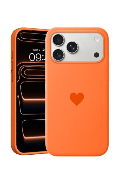 3GEN CASE iPhone 17 Pro Kalp Logolu Lansman Kılıf İçi Kadife Kaplamalı Kamera...