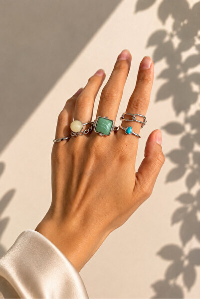Okko Store Women's Mineli Multiple Ring Set