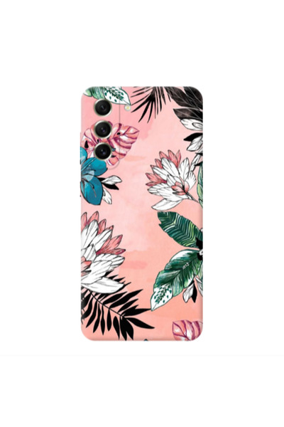 Other Samsung S22 Plus Tropical flowers Transparent Silicone TPU Θήκη