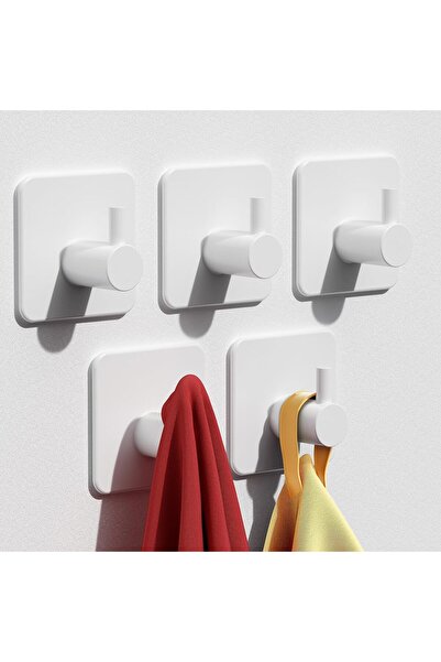 Arabest 5-Piece Set Heavy Duty Adhesive Wall Hooks,304 Stainless Steel Damage...