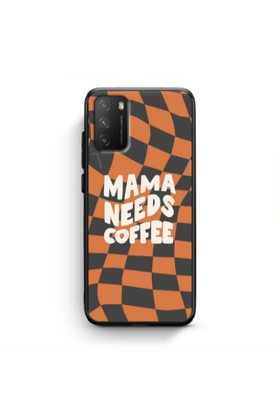 Other Xiaomi Poco M3 Mama needs coffee Black Glossy Θήκη