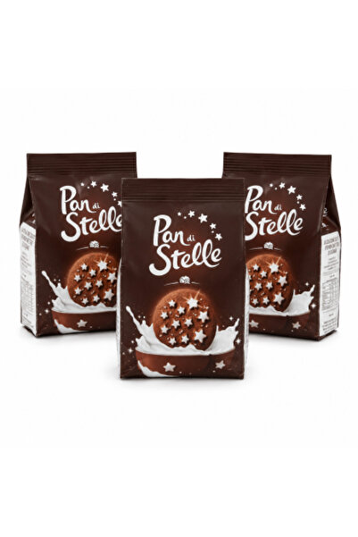 PAN DI STELLE Biscuit Set – 3 x 350 g, biscuits with cocoa, milk, and sugar s...