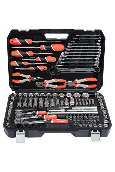 yato Tool Top Bottom Set 1/4 ", 3/8", 1/2" 129 pcs YT-38881