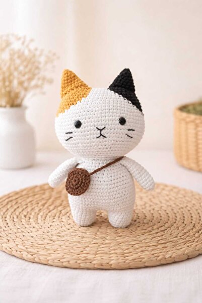 SR HOBİ Amigurumi Kedi Oyun Ve Uyku Arkadaşı