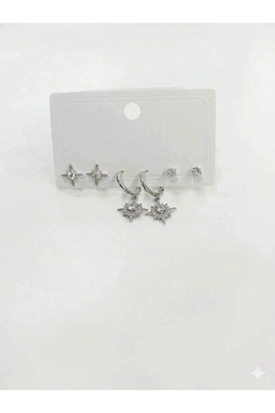 Marsilyan Nvdn- Ieg - Six-Piece Earrings with Polar Star Detail Iegrs-Nvdn1