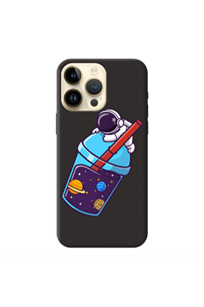 Other Apple iPhone 13 Pro Max Longing in space Black Colored Silicone TPU Θήκη