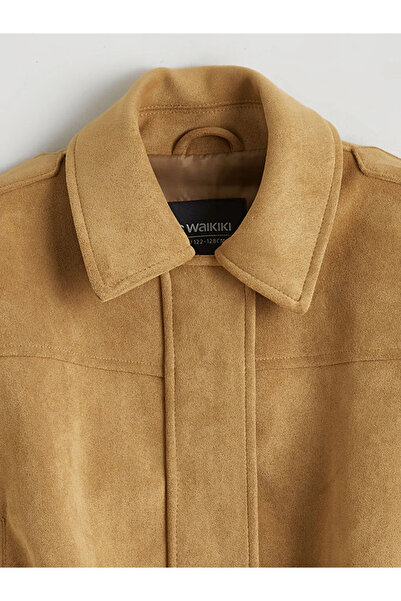 LC Waikiki Brown Suede Look Girl's Jacket