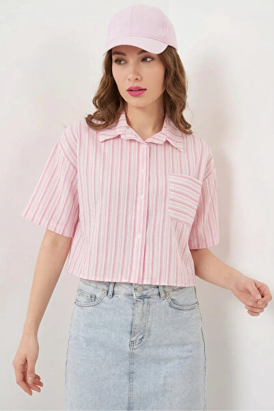 Efnaz style Women's Striped Cotton Powder Shirt