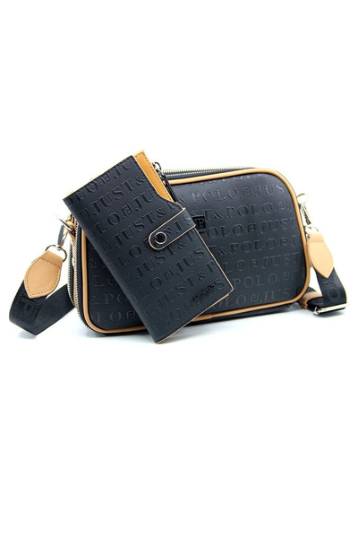 Just Polo Original Women's New Season Embossed Printed Shoulder Bag 232053Mh