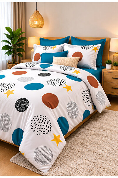 RALEX PUCIOASA Bedding Top Bottom Set Finet 6 Pieces Made in Romania, with St...
