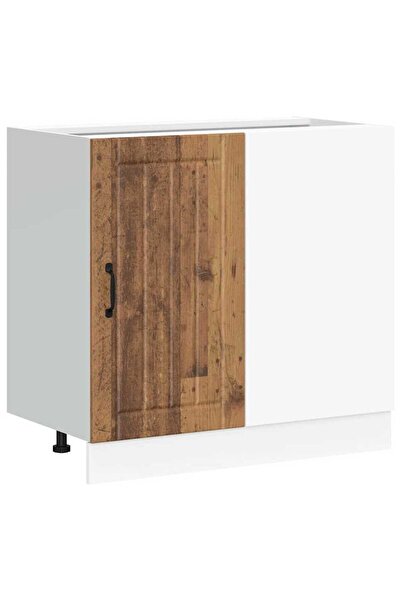 vidaxl "Lucca" Kitchen Base Cabinet Old Wood Engineered Wood