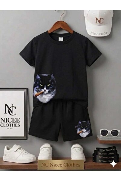 NC Nicee Clothes LETNJA DEČJA MAJICA I KRATKE PANTALONE UNISEKS (S IZRAZOM PR...