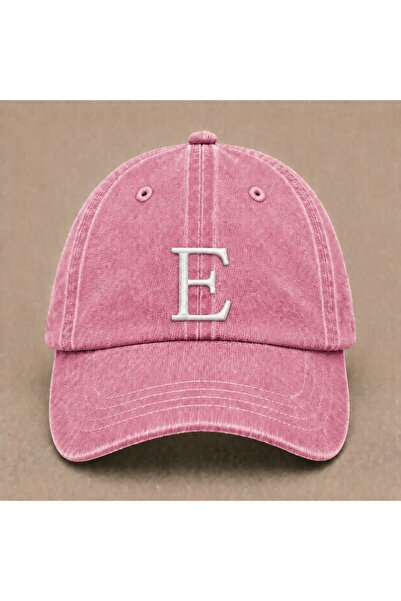 WeavedCo Letter "E" Special Design for Names Embroidered Vintage Washed Baseb...