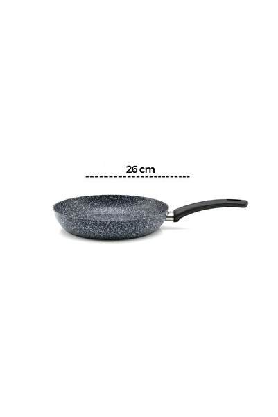 shopwave Gray 7 piece granite pot - pan set 20-24cm deep - 27cm flat glass li...