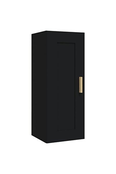 vidaxl Dulap de perete, negru, 35x34x90 cm, lemn prelucrat
