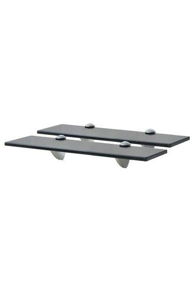vidaxl Rafturi suspendate, 2 buc,. 40 x 10 cm, sticlă, 8 mm