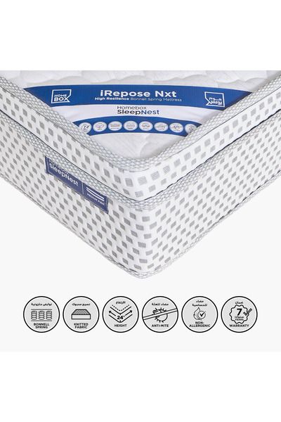 Home Box iSleepEase Repose Nxt Box Top Bonnell Spring Single Mattress - 90x19...